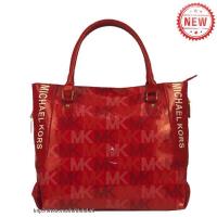 michael kors logo signature groot rood bakken Store Haarlem 9wpmp752